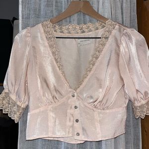 Urban Outfitters XS Pink Blouse